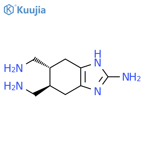(5S,6S)-5,6-bis(aminomethyl)-4,5,6,7-tetrahydro-1H-1,3-benzodiazol-2-amine structure