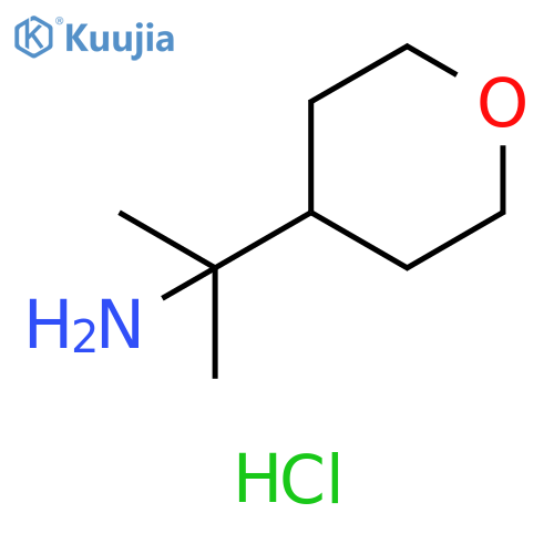 2-(oxan-4-yl)propan-2-amine hydrochloride structure