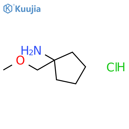 1-(methoxymethyl)cyclopentanamine hydrochloride structure
