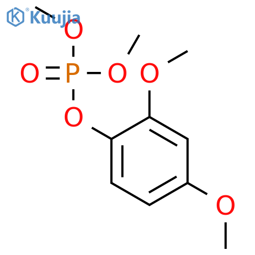 Phosphoric acid, 2,4-dimethoxyphenyl dimethyl ester structure