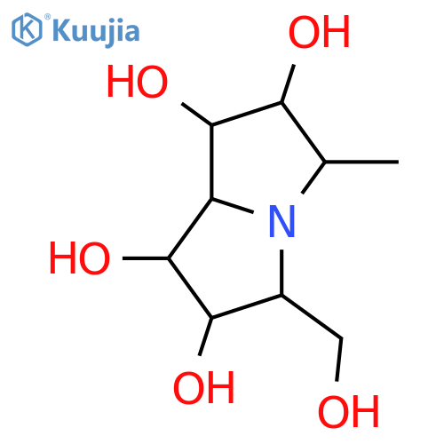 1,2,6,7-Tetrahydroxy-3-(hydroxymethyl)-5-methyl-1H-pyrrolizidine; (1S,2R,3R,5R,6R,7R,7aR)-form structure