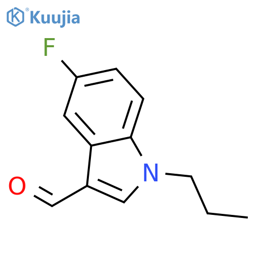5-Fluoro-1-propyl-1H-indole-3-carbaldehyde structure