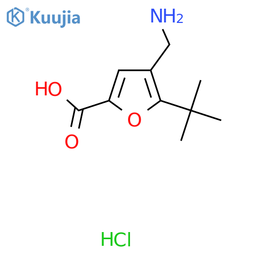 4-Aminomethyl-5-tert-butyl-furan-2-carboxylic acid hydrochloride structure