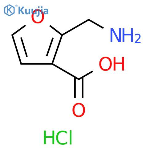 2-(AMINOMETHYL)FURAN-3-CARBOXYLIC ACID HYDROCHLORIDE structure
