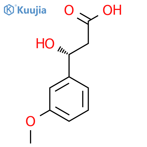 (3R)-3-hydroxy-3-(3-methoxyphenyl)propanoic acid structure
