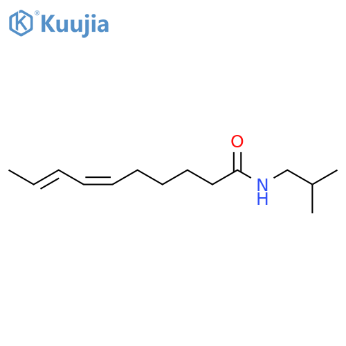 6,8-Decadienamide,N-(2-methylpropyl)-, (6Z,8E)- structure