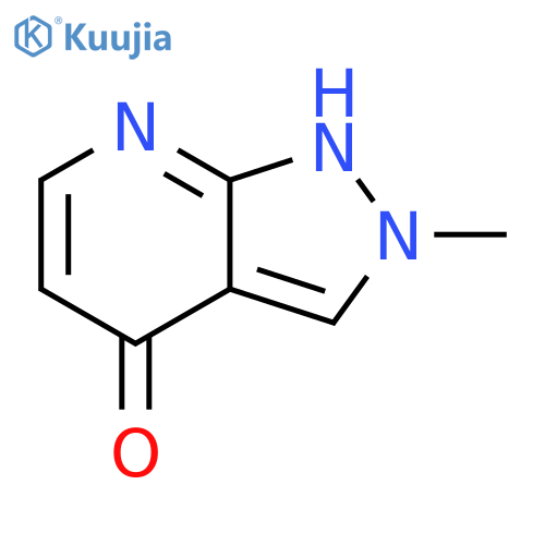 4H-Pyrazolo[3,4-b]pyridin-4-one, 1,2-dihydro-2-methyl- structure