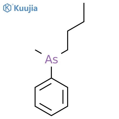 Arsine, butylmethylphenyl- structure