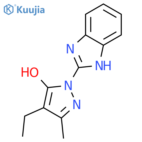 1-(1H-Benzimidazol-2-yl)-4-ethyl-3-methyl-1H-pyrazol-5-ol structure