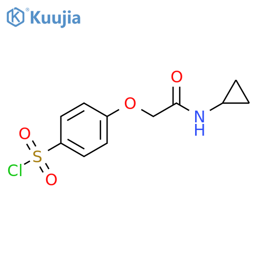 4-(Cyclopropylcarbamoyl)methoxybenzene-1-sulfonyl chloride structure