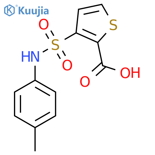 3-(4-Methylphenyl)sulfamoylthiophene-2-carboxylic Acid structure