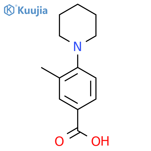 3-Methyl-4-piperidin-1-ylbenzoic acid structure