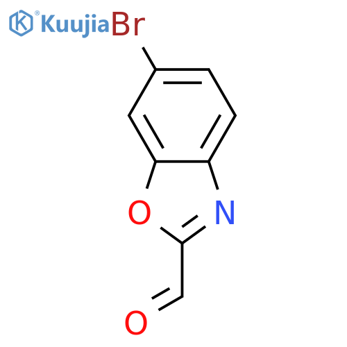 6-Bromo-benzooxazole-2-carbaldehyde structure