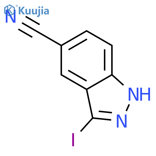 3-Iodo-1H-indazole-5-carbonitrile structure