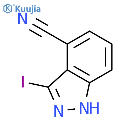 3-Iodo-1H-indazole-4-carbonitrile structure