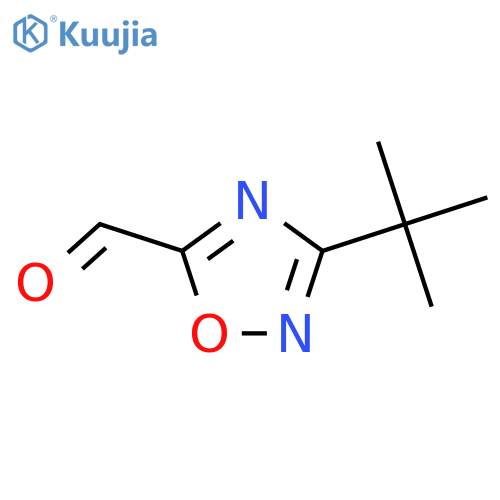3-tert-Butyl-1,2,4-oxadiazole-5-carbaldehyde structure