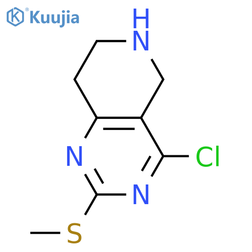 4-Chloro-5,6,7,8-tetrahydro-2-(methylthio)pyrido4,3-dpyrimidine structure