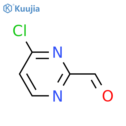 4-chloropyrimidine-2-carbaldehyde structure