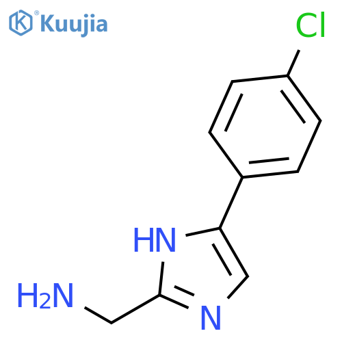 4-(4-chlorophenyl)-1H-imidazol-2-ylmethanamine structure
