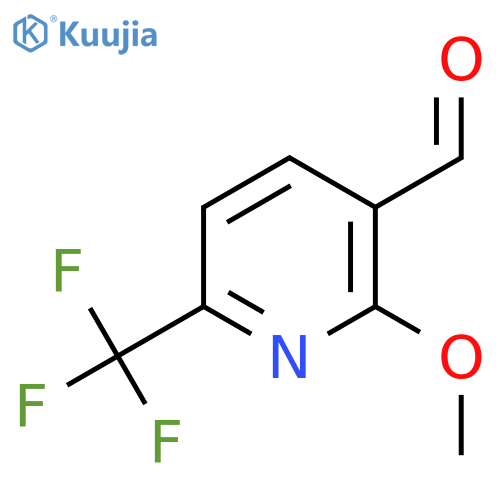 2-methoxy-6-(trifluoromethyl)pyridine-3-carbaldehyde structure