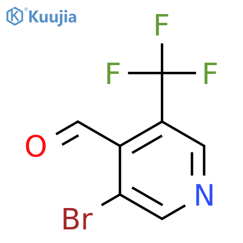 3-Bromo-5-(trifluoromethyl)isonicotinaldehyde structure