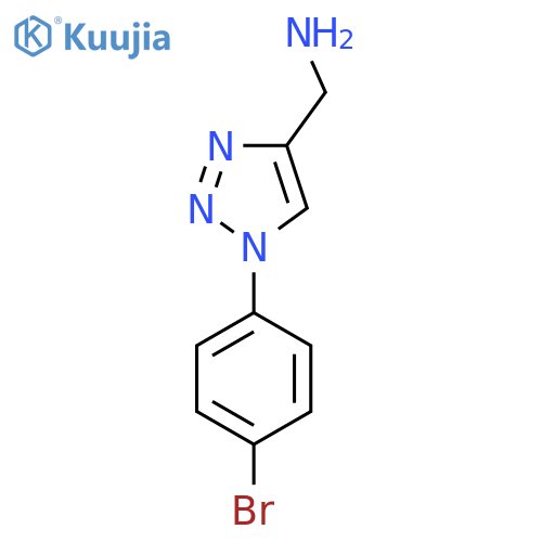 1-(4-bromophenyl)-1H-1,2,3-triazol-4-ylmethanamine structure