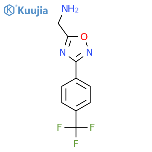 {3-[4-(Trifluoromethyl)phenyl]-1,2,4-oxadiazol-5-yl}methanamine structure