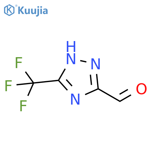 5-(trifluoromethyl)-4H-1,2,4-triazole-3-carbaldehyde structure