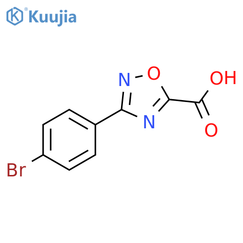 3-(4-Bromophenyl)-1,2,4-oxadiazole-5-carboxylic acid structure