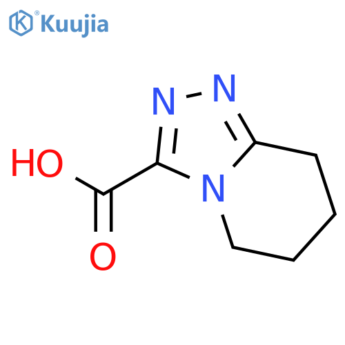 5H,6H,7H,8H-[1,2,4]triazolo[4,3-a]pyridine-3-carboxylic acid structure