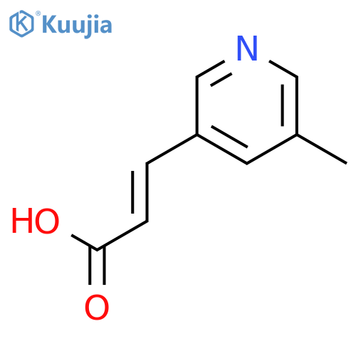 3-(5-methylpyridin-3-yl)prop-2-enoic acid structure