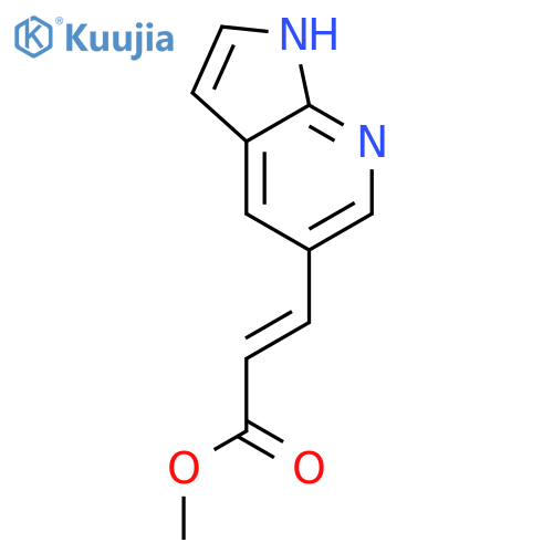 3-(1H-Pyrrolo2,3-bpyridin-5-yl)-acrylic Acid methyl ester structure