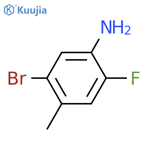 5-Bromo-2-fluoro-4-methylaniline structure