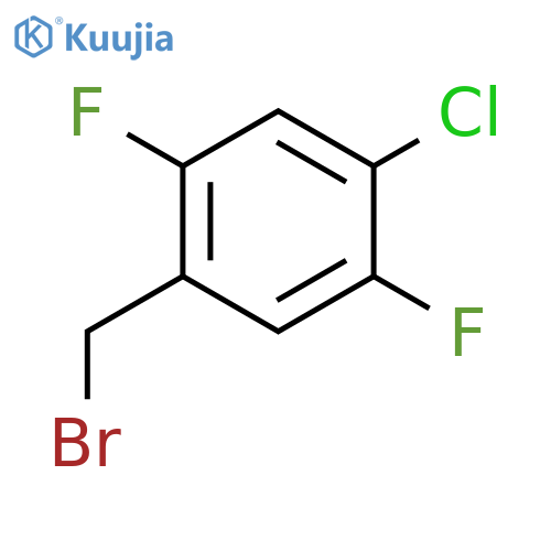 1-(Bromomethyl)-4-chloro-2,5-difluorobenzene structure