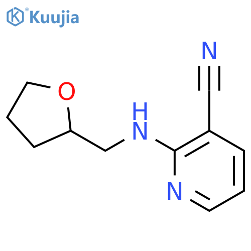 2-(Tetrahydrofuran-2-ylmethyl)aminonicotinonitrile structure