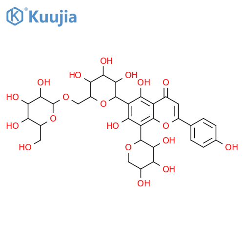 8-C-α-L-Arabinopyranosyl-6-C-β-D-glucopyranosyl-4',5,7-trihydroxyflavone; 6''-O-β-D-Glucopyranosyl structure