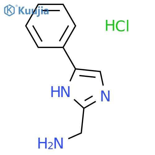 C-(5-PHENYL-1H-IMIDAZOL-2-YL)-METHYLAMINE HYDROCHLORIDE structure