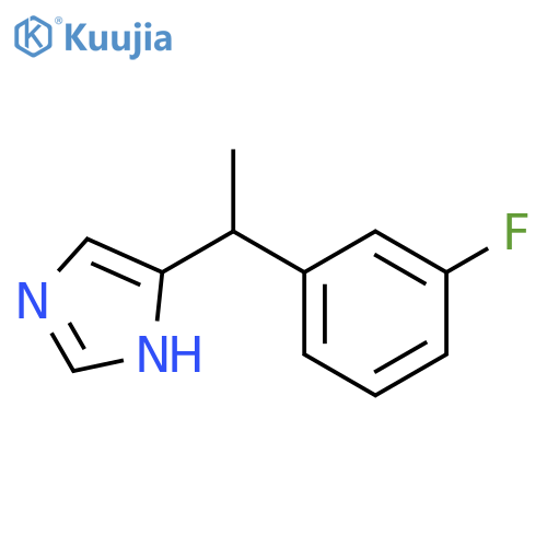 4-1-(3-fluorophenyl)ethyl-1H-imidazole structure