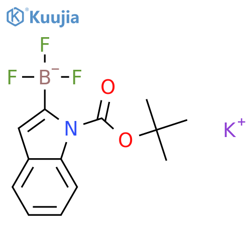 Potassium [1-(tert-Butoxycarbonyl)-1H-indole-2-yl]trifluoroborate structure