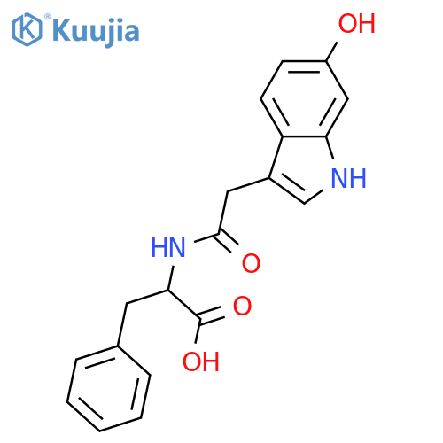 6-Hydroxy-1H-indole-3-acetic acid; L-Phenylalanine amide structure
