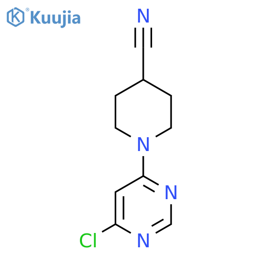1-(6-Chloropyrimidin-4-yl)piperidine-4-carbonitrile structure