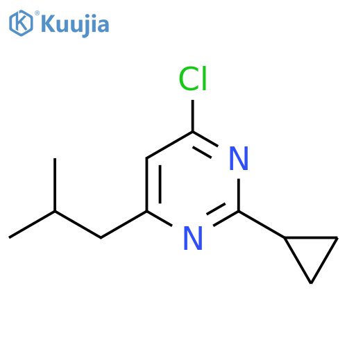 4-chloro-2-cyclopropyl-6-isobutylpyrimidine structure