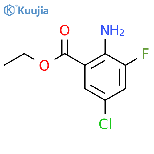 2-Amino-5-chloro-3-fluorobenzoic acid ethyl ester structure
