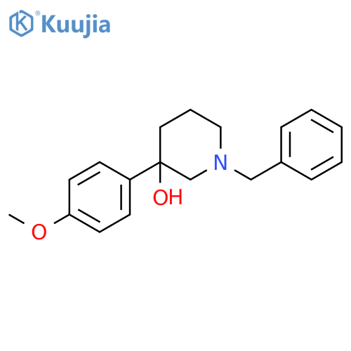 1-benzyl-3-(4-methoxyphenyl)piperidin-3-ol structure