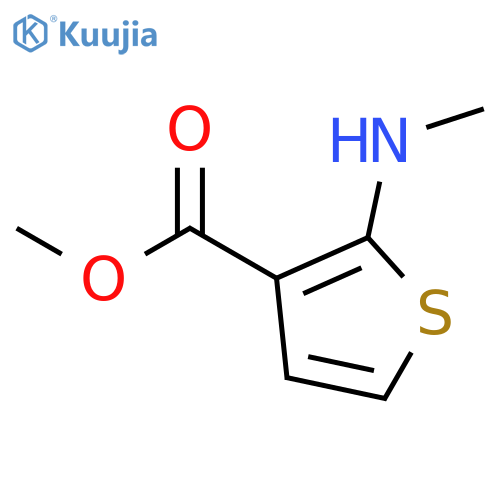 Methyl 2-(methylamino)thiophene-3-carboxylate structure