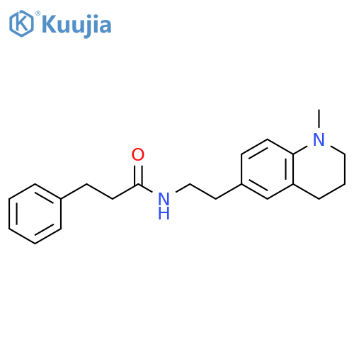 N-2-(1-methyl-1,2,3,4-tetrahydroquinolin-6-yl)ethyl-3-phenylpropanamide structure
