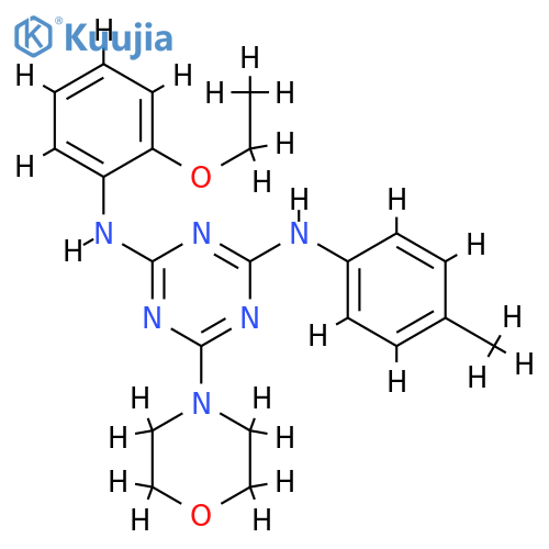 N2-(2-ethoxyphenyl)-N4-(4-methylphenyl)-6-(morpholin-4-yl)-1,3,5-triazine-2,4-diamine structure
