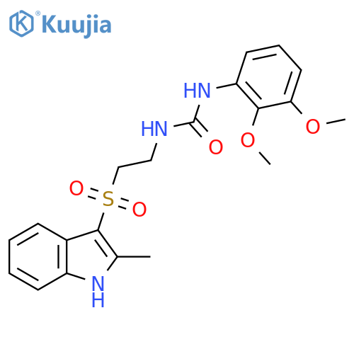 1-(2,3-dimethoxyphenyl)-3-{2-(2-methyl-1H-indol-3-yl)sulfonylethyl}urea structure