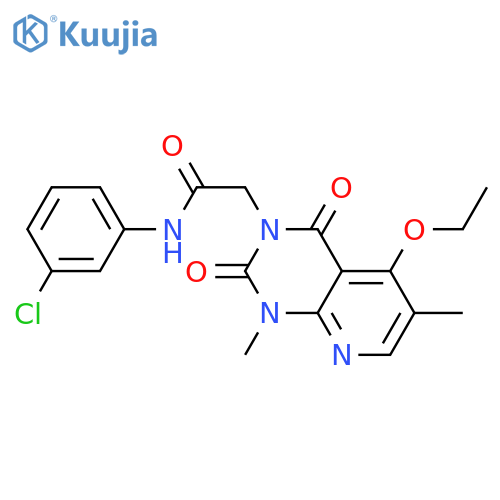 N-(3-chlorophenyl)-2-{5-ethoxy-1,6-dimethyl-2,4-dioxo-1H,2H,3H,4H-pyrido2,3-dpyrimidin-3-yl}acetamide structure