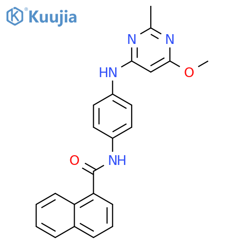 N-{4-(6-methoxy-2-methylpyrimidin-4-yl)aminophenyl}naphthalene-1-carboxamide structure